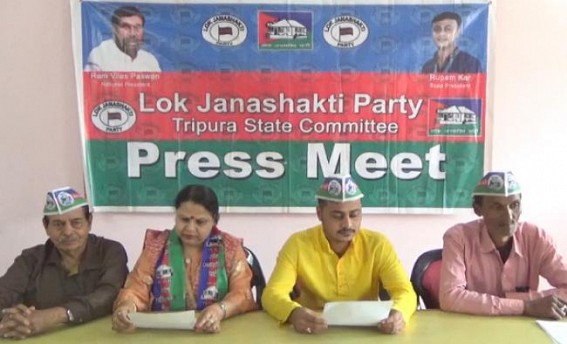 Lok Janshakti Party begins membership in Tripura Lok Janshakti Party begins membership in Tripura